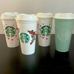 Reusable Starbucks Hot Cups with Lids